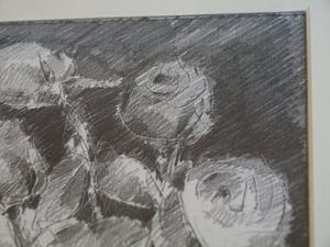 Fon Klement - Ingelijste tekening , Bloemstilleven met Rozen II - 2000 kopen? Bied vanaf 100!