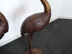 Curiosa - 2 Kraanvogels van metaal. kopen? Bied vanaf 70!