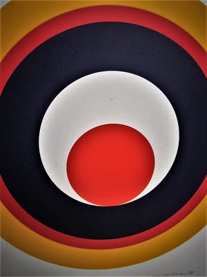 Rob Schotman - Intrigerend jaren 60 PoP Art Litho - Circum-Centrisch - gesigneerd /oplage 50 ex kopen? Bied vanaf 38!