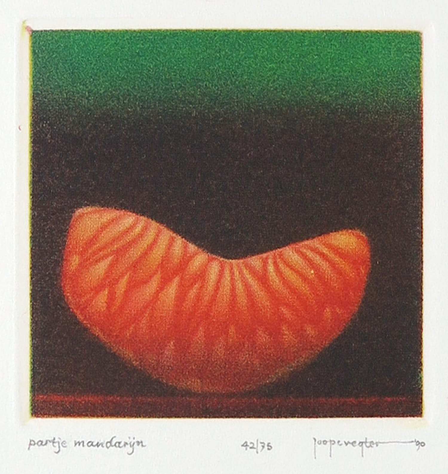 Joop Vegter - Mezzotint, Partje mandarijn kopen? Bied vanaf 1!