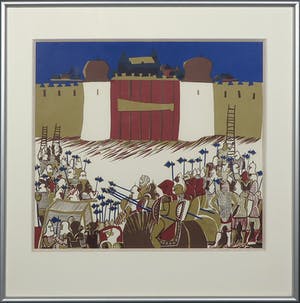 Niet of onleesbaar gesigneerd - Zeefdruk, Die Saubrenner - Ingelijst kopen? Bied vanaf 1!