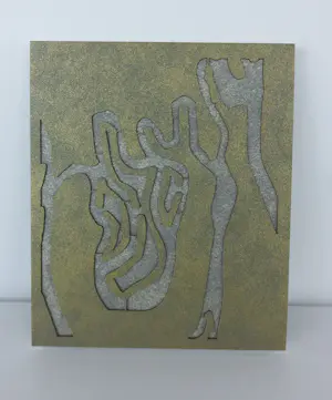 Linda Verkaaik - Beeld van metaal op hardstenen sokkel, The Wave kopen? Bied vanaf 250!