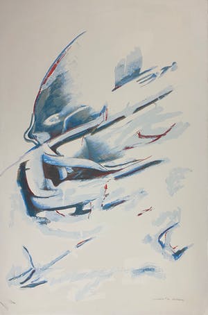 Leo Musch - 'Ontketend' - zeer grote zeefdruk, handgesigneerd en genummerd (43/100) kopen? Bied vanaf 1!