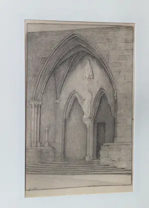 Hendrik Weegewijs - 2 fraaie potloodtekeningen "Guincamp en Concarneau" gesigneerd kopen? Bied vanaf 38!