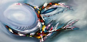 Gena - Abstract Blue kopen? Bied vanaf 300!