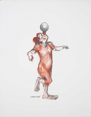 Kees Verkade - Litho, Charlie rivel kopen? Bied vanaf 10!