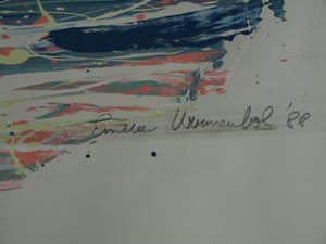 Emeke Buitelaar - Monoprint , Abstracte voorstelling – 1988 kopen? Bied vanaf 35!
