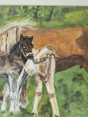 Harm Kamerlingh Onnes - Paarden in de wei in de lente kopen? Bied vanaf 425!