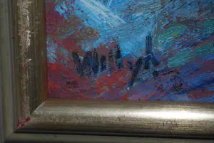 Willy Hagenbeek - Stilleven met granaatappels - olieverfschilderij kopen? Bied vanaf 100!