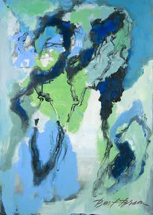 Bert Braam - Acryl op doek, Zonder titel verkocht voor € 1!