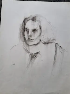 Jo Manders - Portret schetsen kopen? Bied vanaf 15!