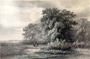 Hendrik Kruseman van Elten - Lithografie, Ingelijst verkocht voor € 40!