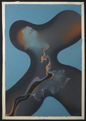 Niet of onleesbaar gesigneerd - Gouache, Zonder titel kopen? Bied vanaf 1!