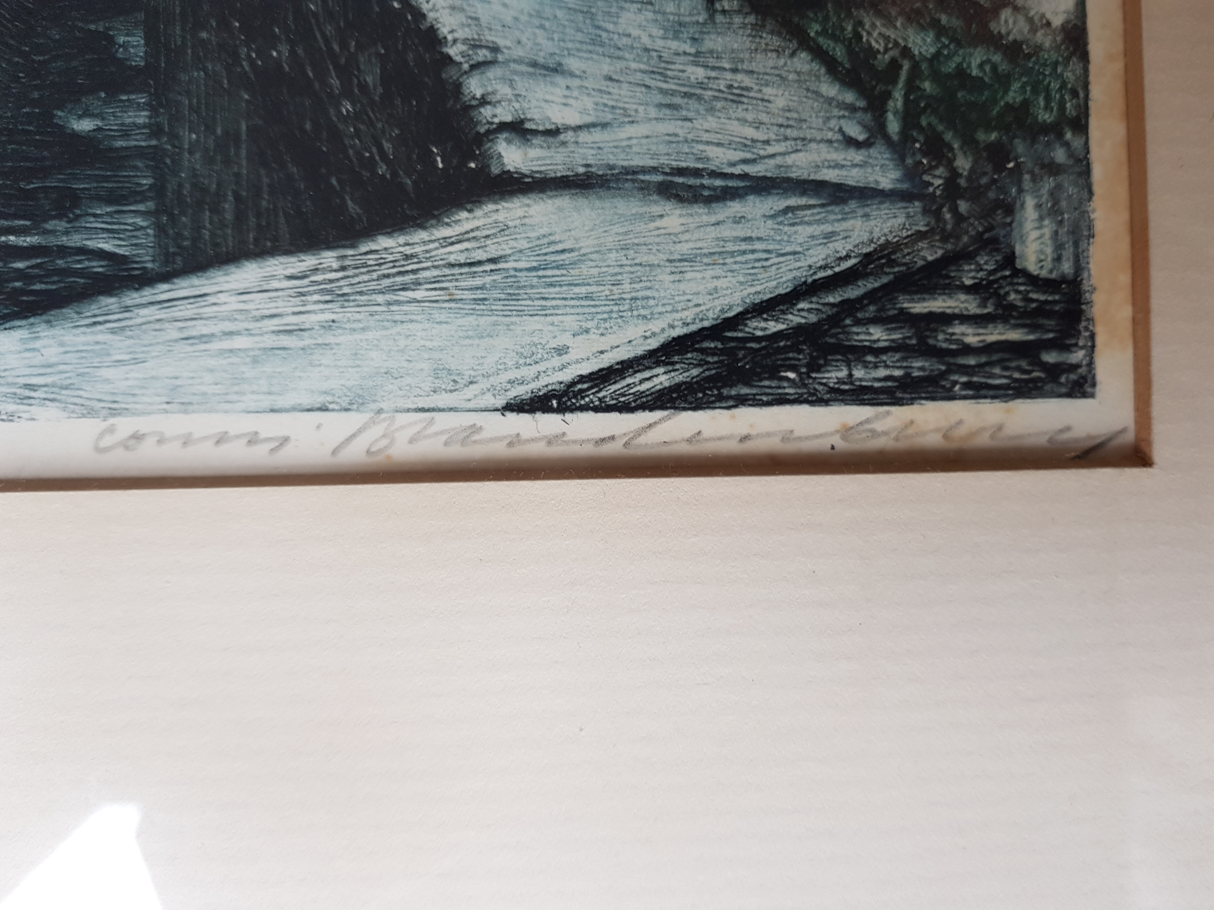 Cornelis Brandenburg - kleurenets - Bloemenmarkt, getiteld en gesigneerd kopen? Bied vanaf 1!