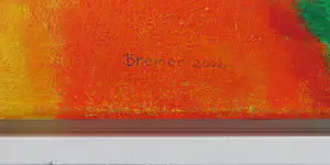 Saskia Bremer - Acryl op doek, Falesia Beach - Ingelijst (Zeer groot) kopen? Bied vanaf 1!