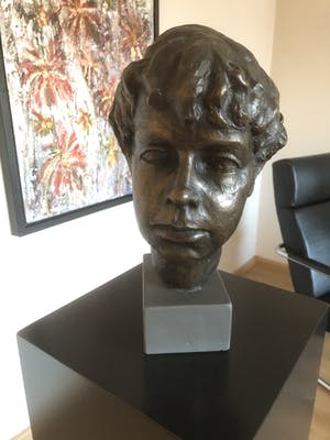 Brons (Onbekend) - Groot zwaar bronzen beeld {8 kg } en 35 cm hoog. kopen? Bied vanaf 150!