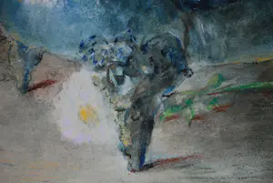 Alida van Houten - stilleven - pastel met aquarel kopen? Bied vanaf 20!