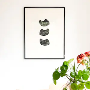 Jef Diederen - abstracte houtsnede in zwart, ingelijst kaufen? Bieten Sie von 25!