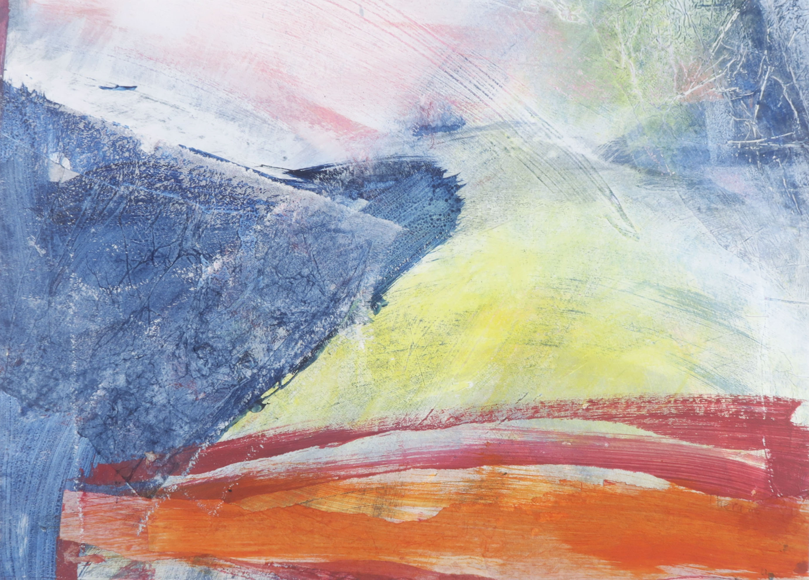 Niet of onleesbaar gesigneerd - Gemengde techniek op papier o.a. collage, Zonder titel kopen? Bied vanaf 1!