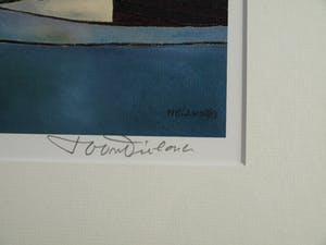 Toon Tieland - Handgesigneerde prent , “Wintergezicht” - ingelijst – ca 1990 kopen? Bied vanaf 10!