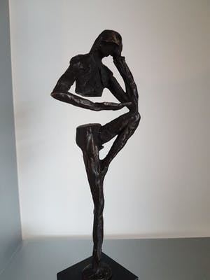 Klaas van den Berg - 1941 - 2018 Brons beeld "Leren is leven" kopen? Bied vanaf 155!