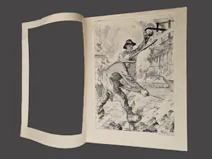 Hermann Kätelhön - original - 1922 - Große monochr. Lithographie "Kokerei-arbeiter" bleistift sign. kopen? Bied vanaf 90!