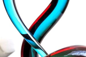 Vetro Design - Slangenfiguur - Massief gekleurd glas - Handgemaakt kopen? Bied vanaf 1!