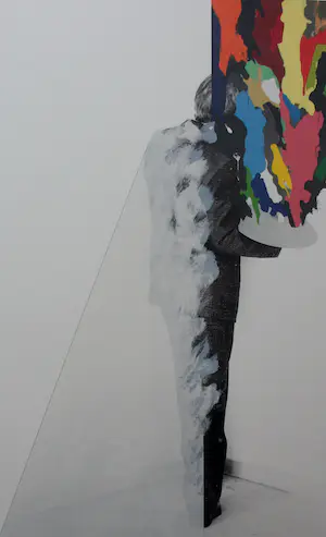 AcheterGer van Elk - Zeefdruk: "Self painted palet" - 1993? Enchérissez de 399!