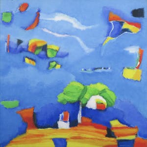 Saskia Bremer - Acryl op doek, Paradise Island - Ingelijst kopen? Bied vanaf 120!