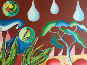 Maartje Wijngaarden - z.t. | surrealistisch olieverfschilderij kopen? Bied vanaf 75!