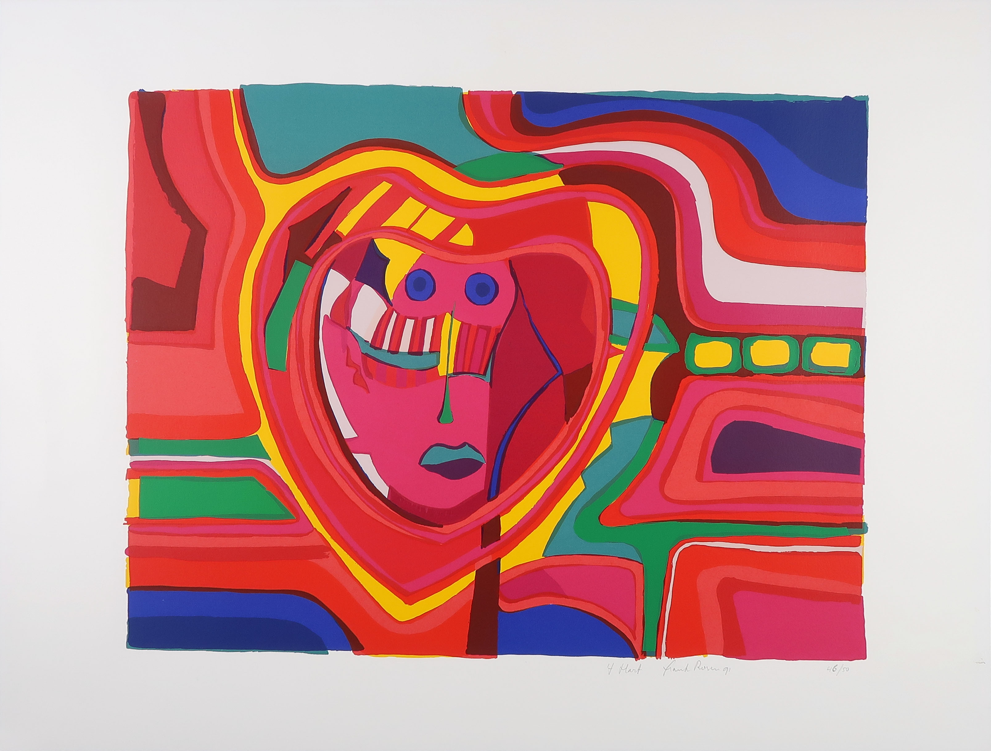 Frank Rosen - Zeefdruk, 't Hart kopen? Bied vanaf 1!