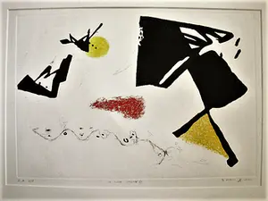 Niet of onleesbaar gesigneerd - Oost Europese handgekleurde Litho - zeer kleine oplage van 10ex. - gesigneerd kopen? Bied vanaf 1!