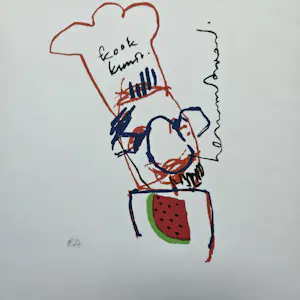 AcheterHerman Brood - Kookkunst - zeefdruk - EA? Enchérissez de 55!