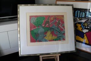 Corneille - Corneille Litho "Couple à paris", 1989 - EA kopen? Bied vanaf 250!