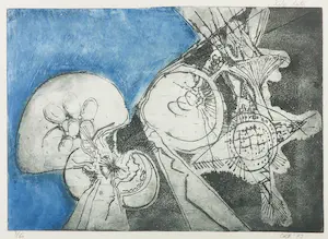 Kees Okx - Ets, Late date - Ingelijst kopen? Bied vanaf 1!