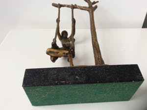 Brons (Onbekend) - Spelende figuren - brons op voet kopen? Bied vanaf 95!