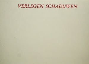 Klaas Gubbels - Verlegen Schaduwen: Doos, gesigneerd colofon, Titelblad kopen? Bied vanaf 10!