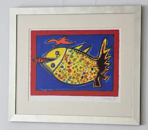 Corneille - Poisson Joyeux - E.A - 1999 - Handgesigneerd kopen? Bied vanaf 500!