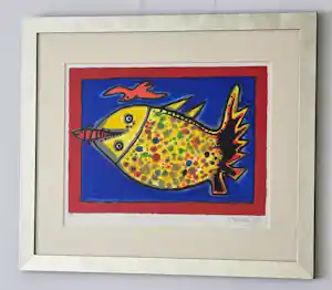 AcheterCorneille - Poisson Joyeux - E.A - 1999 - Handgesigneerd? Enchérissez de 500!