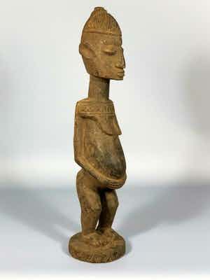 Dogon - 180702 - Tribal used Old African Dogon statue - Mali. verkocht voor € 150!
