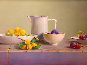 Hans Habraken - Stilleven met Pruimen kopen? Bied vanaf 895!