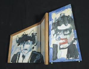 Erny van Reijmersdal - Olieverf op paneel, Portret drieluik kopen? Bied vanaf 1!