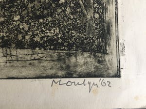 Jan Montyn - Course a la lune 2/8 eigen druk 1962 kopen? Bied vanaf 120!