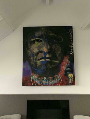 Espen Hagen - Opgespannen schilderij Indiaan kopen? Bied vanaf 800!