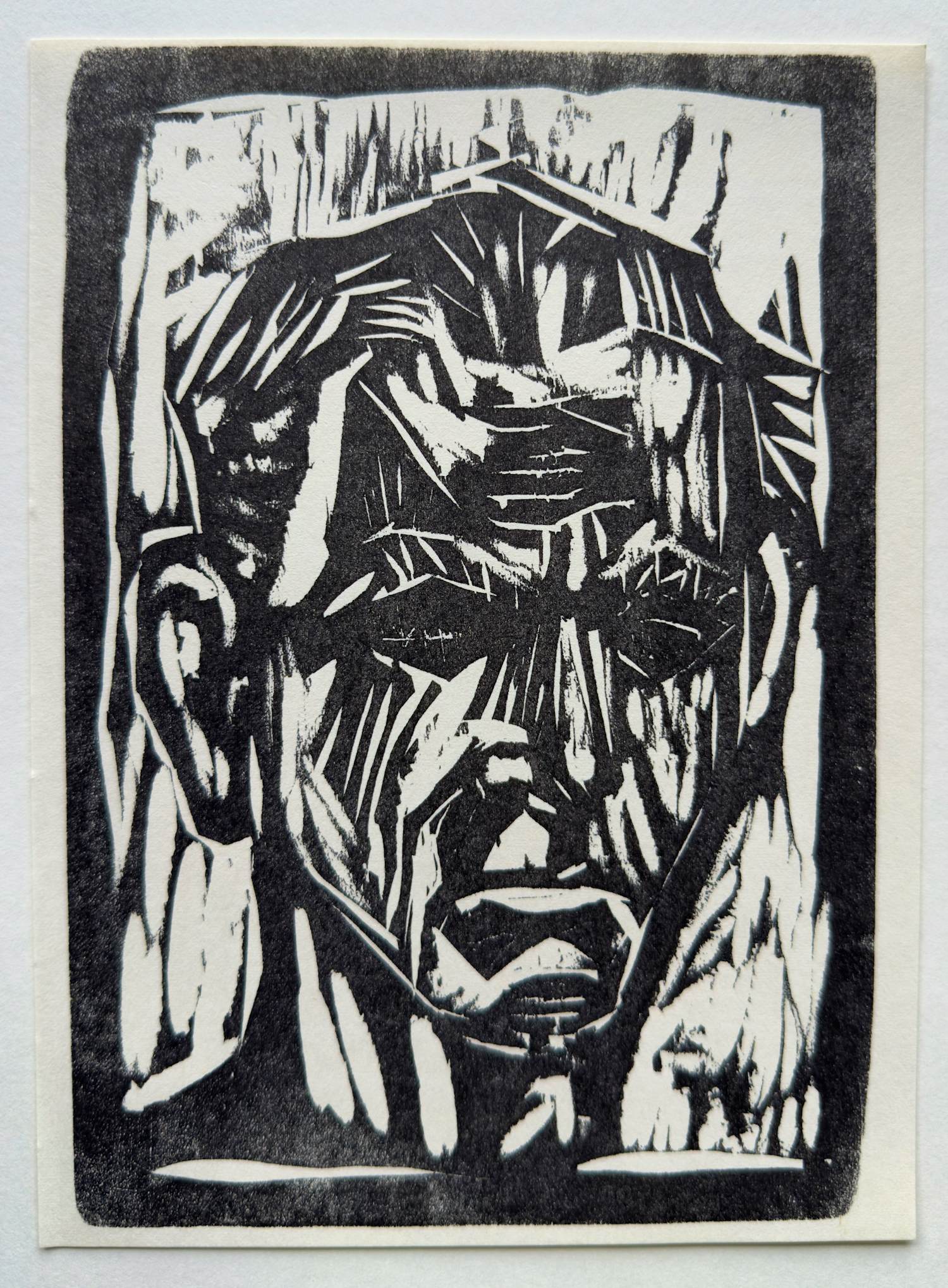 Otto Dix - Selbstbildnis. Original-Holzschnitt von 1960 kopen? Bied vanaf 250!