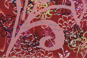 Bob Negryn - Zeefdruk, Bloemetje Bloemetje - Ingelijst kopen? Bied vanaf 20!