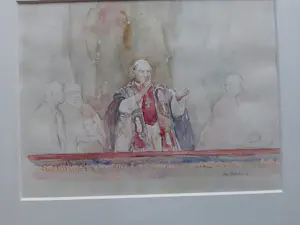 Alexander Lichtveld - Aquarel, Paus. kopen? Bied vanaf 40!