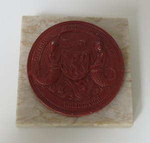 Niet of onleesbaar gesigneerd - Replica van een lakzegel van de stad Zierikzee uit 1425 kopen? Bied vanaf 1!