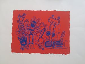 Henk Schiffmacher - vrolijke zeefdruk e.d. kopen? Bied vanaf 10!