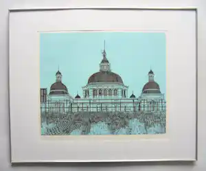 Sees Vlag - "Seinpost" Scheveningen.Uniek, groot kapitaal kunstwerk van Sees Vlag. verkauft für € 95!